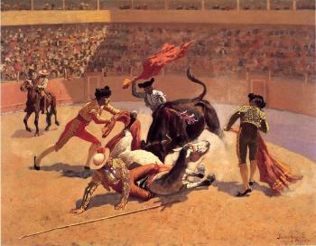 費雷德裡尅 雷明頓 Bull Fight in Mexico